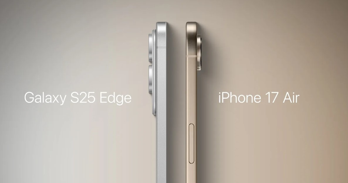 So sánh Galaxy S25 Edge vs iPhone Air 2025